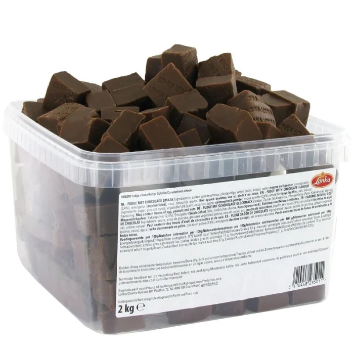 LONKA FUDGE CHOCOLATE TARRRO 2KG SIN GLUTEN