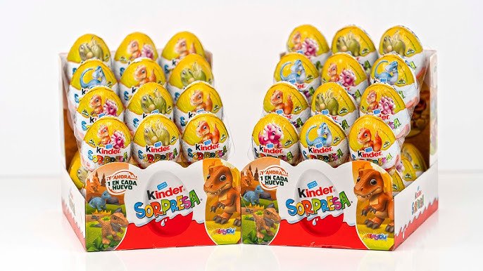 KINDER SORPRESA 36U. NATOONS DINOS  2026  SIN GLUTEN!!!!